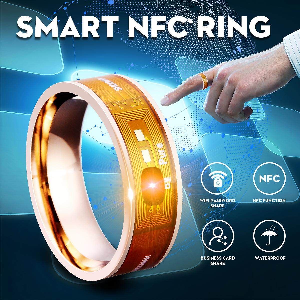 Smart Ring Waterproof Intelligent Digital Magic Finger Rings For Android IOS Rose Gold