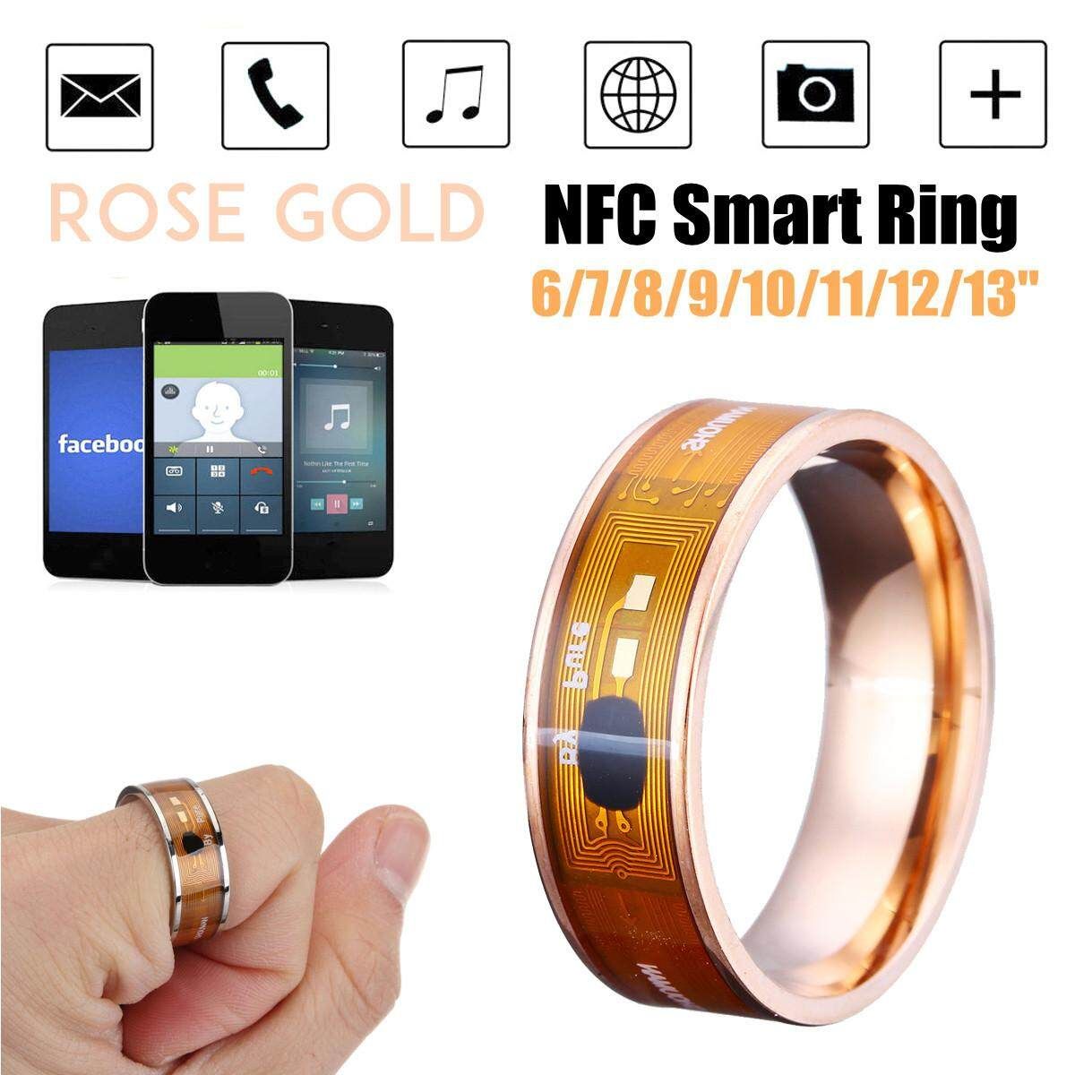 Smart Ring Waterproof Intelligent Digital Magic Finger Rings For Android IOS Rose Gold