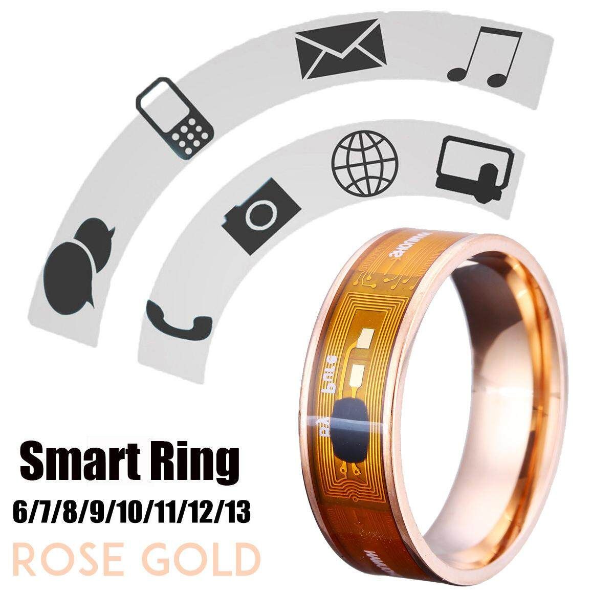 Smart Ring Waterproof Intelligent Digital Magic Finger Rings For Android IOS Rose Gold