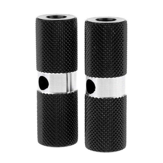Aluminium Alloy Cylinder BMX Front Rear Axle Foot Pegs Bike - Black