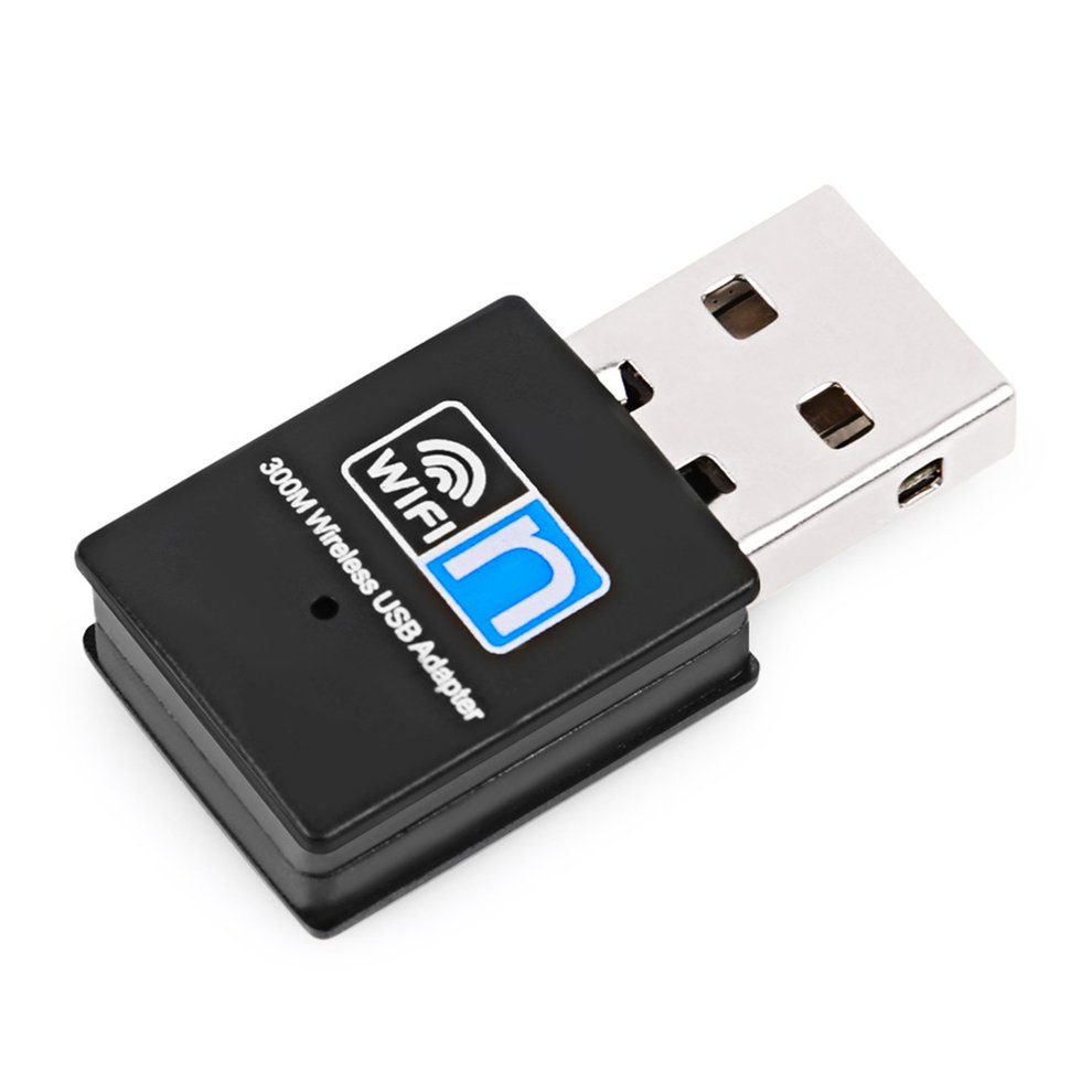 300Mbps Mini Wireless WiFi USB Adapter LAN Internet Network Adapter-black