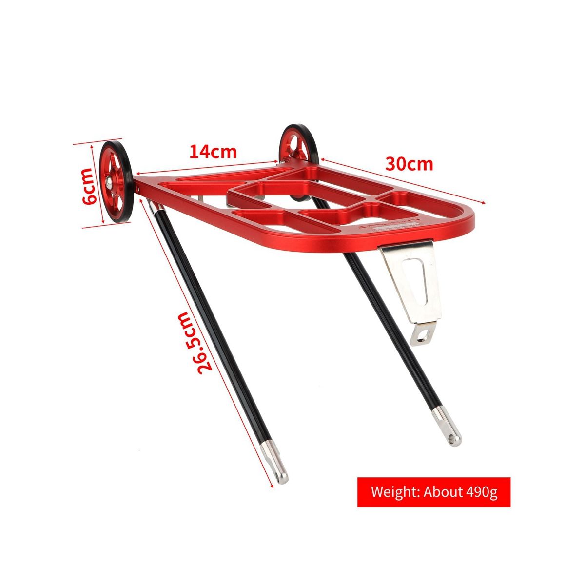 for Folding Bicycle Rear Shelf Aluminum Alloy with Easy