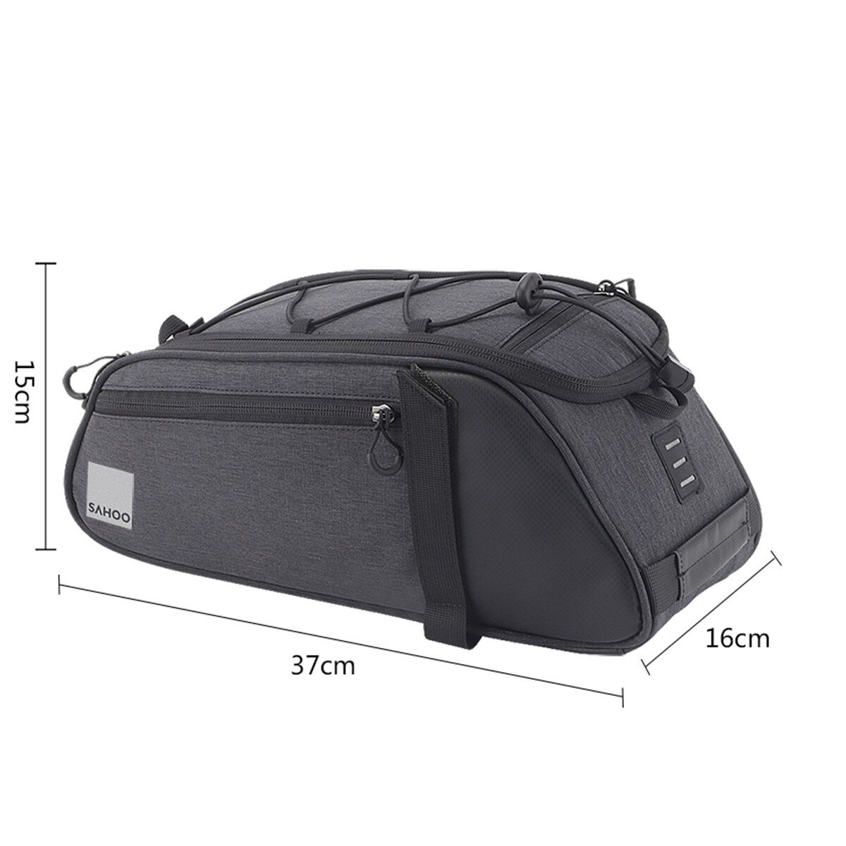 Portable Bicycle Bag Waterproof Luggage Bag Bike Rear Seat Trunk Saddle Bag 7L