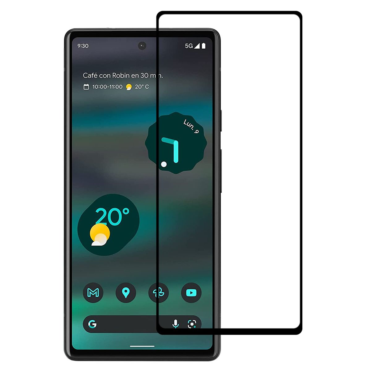 For Google Pixel 6a Full Screen Protector Tempered Glass Film