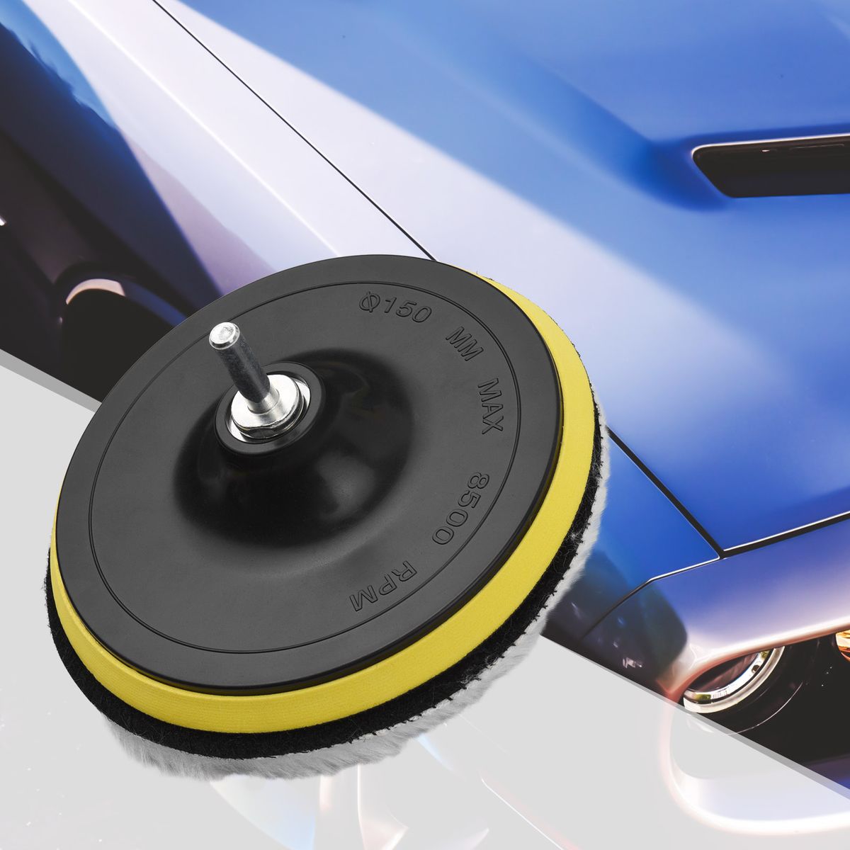 5Pcs Wool Polishing Pads Kit 6 Inches Car Buffing For