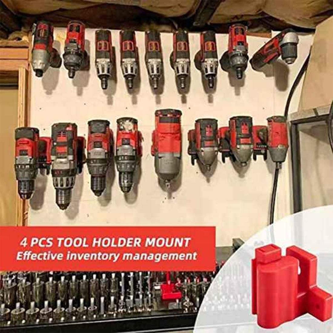 8Pcs Wall Mount Machine Electric Tool Holder Bracket Fixing