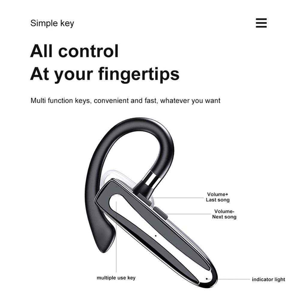 Audio Headphones Clip-on Ears Headphones