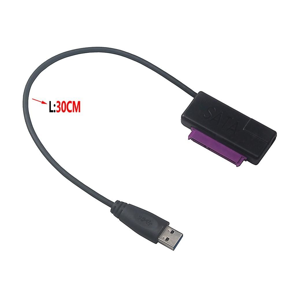 USB3.0 to SATA Adapter Cable Hard Disk Adapter Converter Cable 2.5 inch(7Pin+15Pin) SATA HDD SSD Adapter Cable