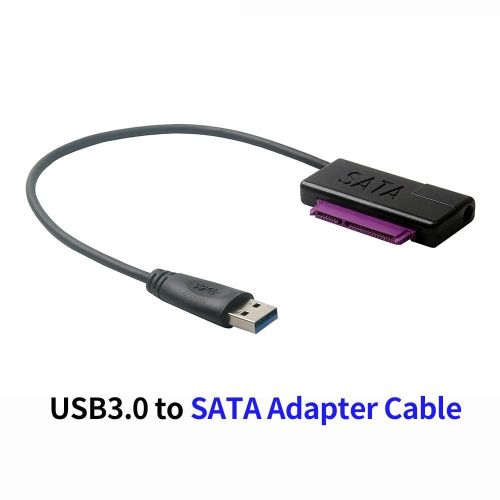 USB3.0 to SATA Adapter Cable Hard Disk Adapter Converter Cable 2.5 inch(7Pin+15Pin) SATA HDD SSD Adapter Cable