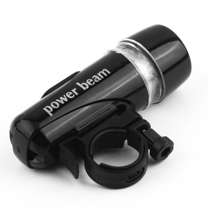 5 Water Resistant   Bike Bi Y Le Head Light Rear Safety Flashlight Bra Ket-black