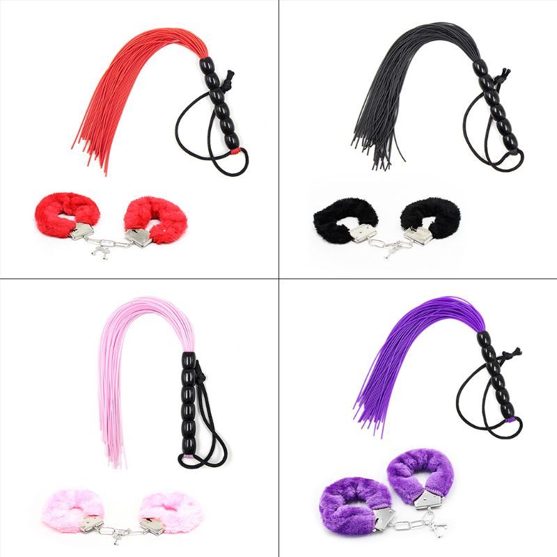 Bondage Furry Handcuff With Key Police Roleplay BLACK