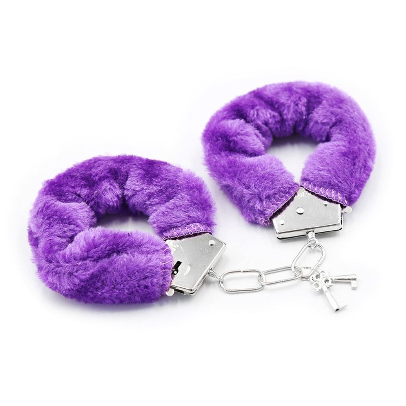 Bondage Furry Handcuff With Key Police Roleplay BLACK