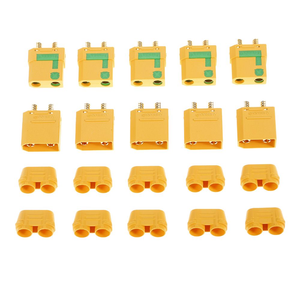 5 Pairs AMASS XT90-S XT90 Anti-Spark Male Female Connector