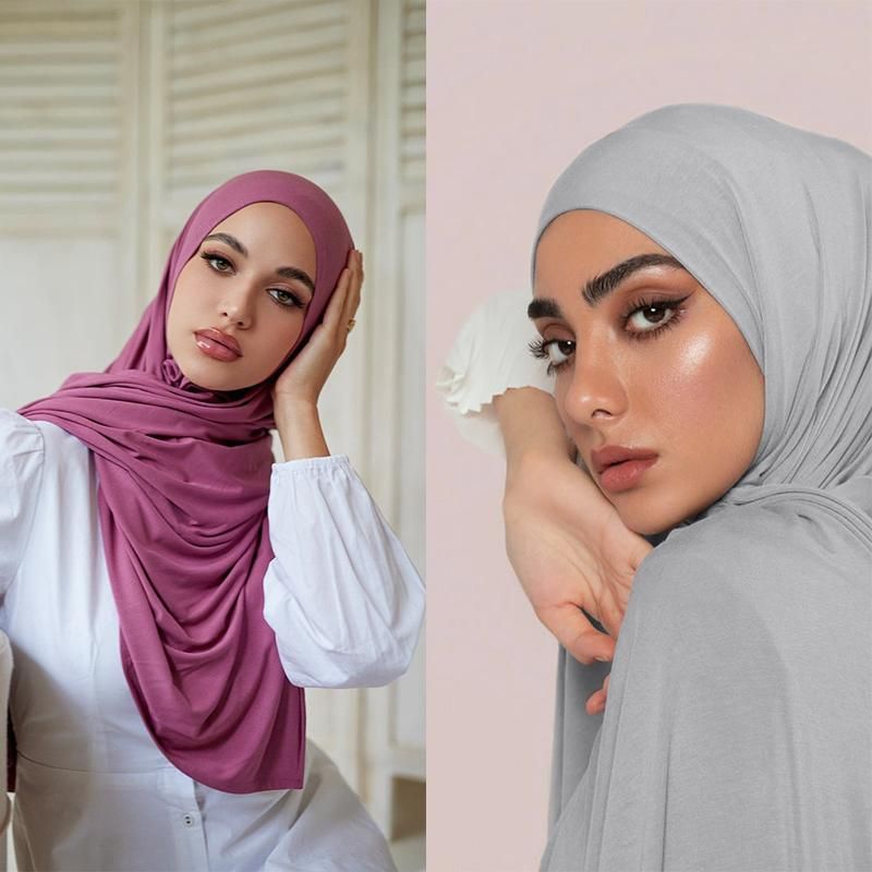 55*170CM Fashion Modal Cotton Turban Women Muslim Jersey Hijab Scarf Shawl Ramadan Plain Soft Stretchy n Ladies Head. Smart