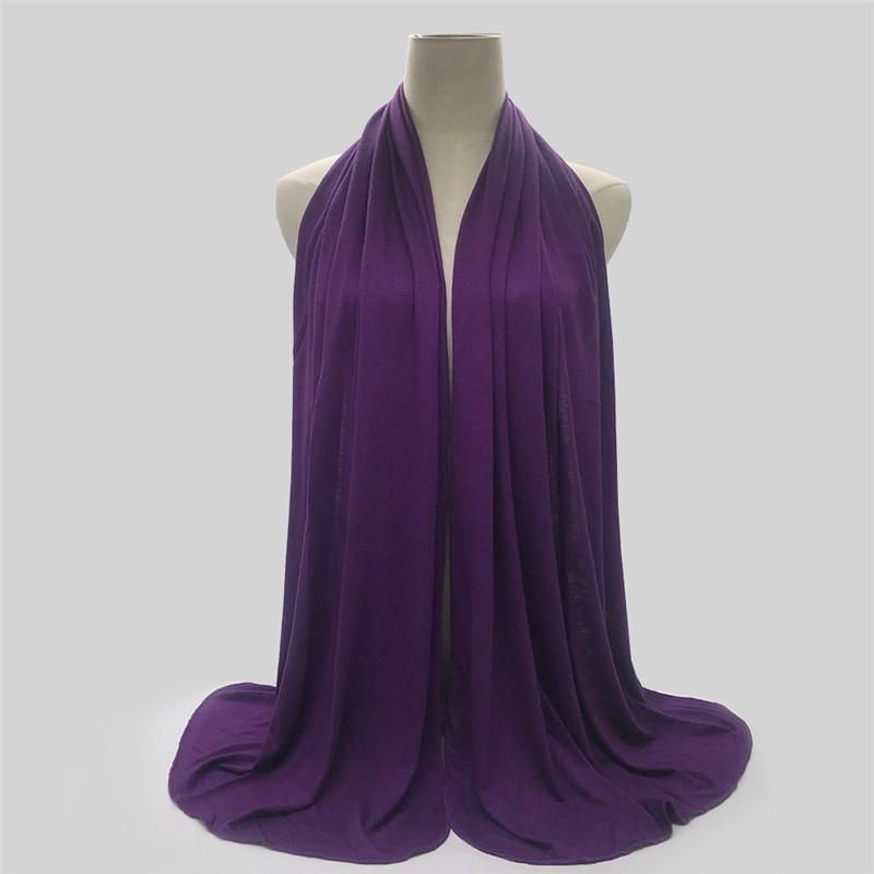 55*170CM Fashion Modal Cotton Turban Women Muslim Jersey Hijab Scarf Shawl Ramadan Plain Soft Stretchy n Ladies Head. Smart