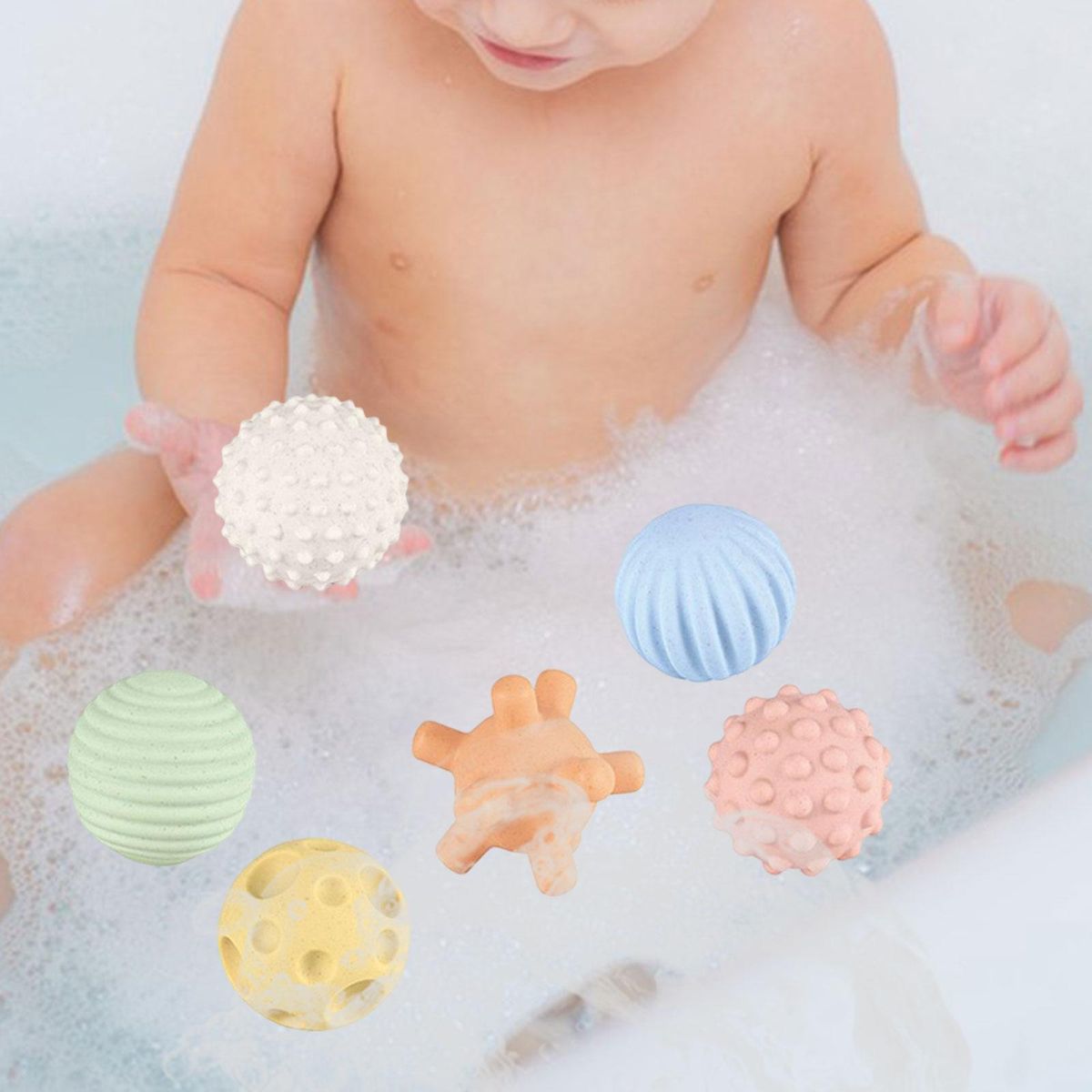 6Pcs Soft Sensory Toy Balls Beach Ball For Party Swimming