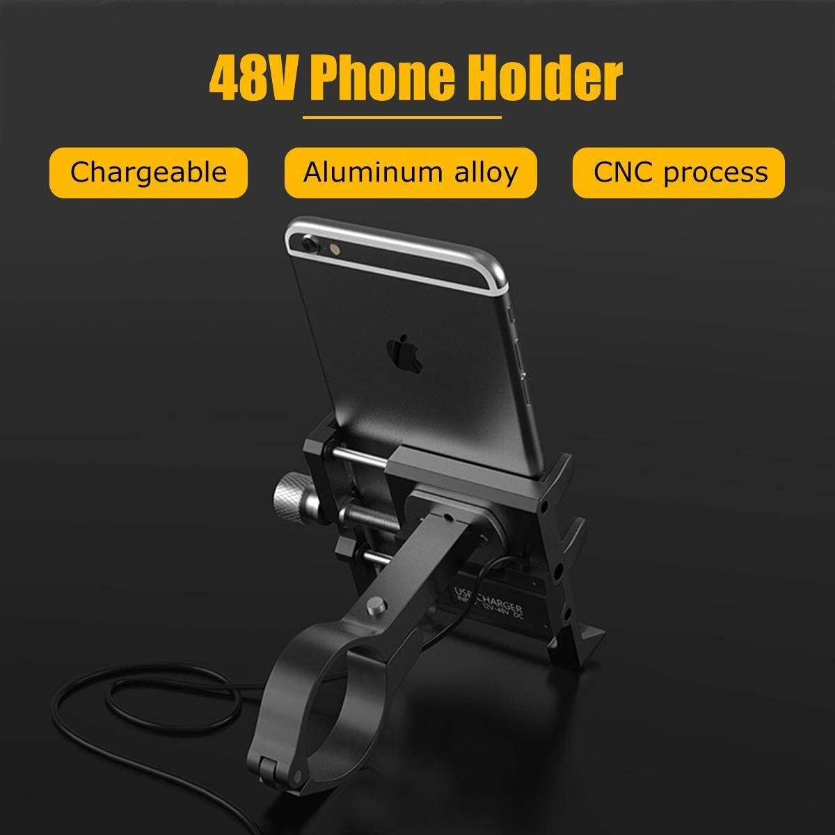 GUB G-91 Phone Holder Electric Rechargeable Mount Stand Motorcycle Bicycle Bike