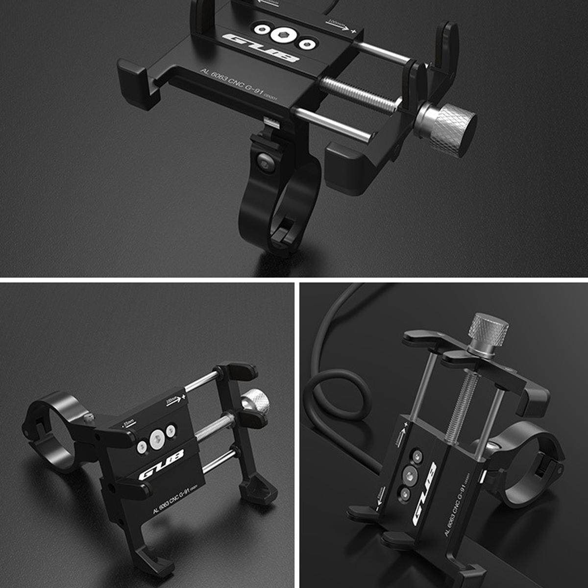 GUB G-91 Phone Holder Electric Rechargeable Mount Stand Motorcycle Bicycle Bike