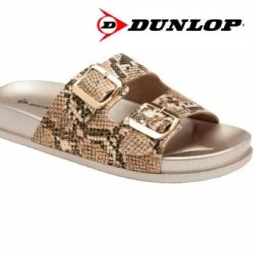 Ladies Leopard Print Buckle Slipper