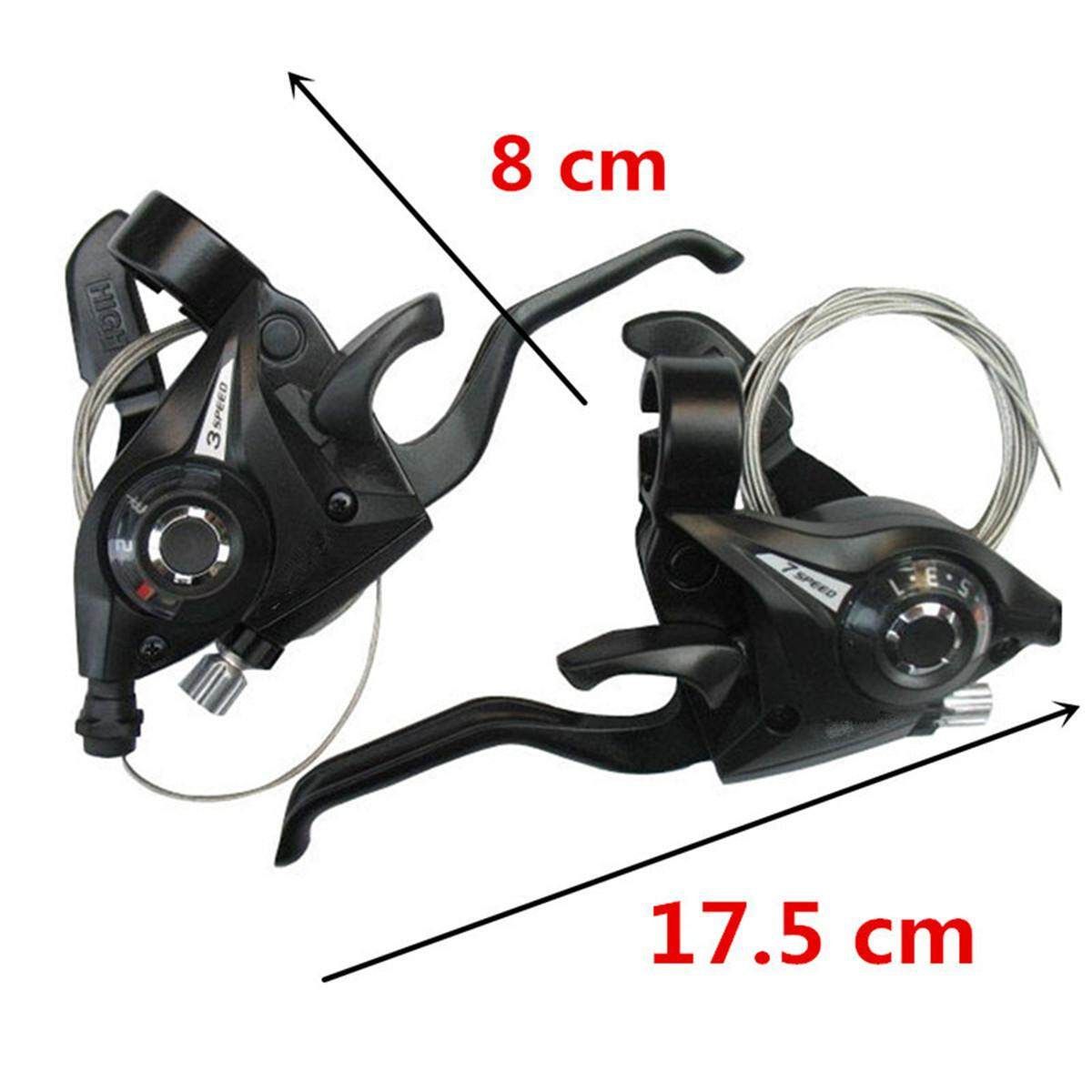 1 Pair 3x7 21Speed MTB Bike Bicycle Trigger Gear Shifters With Inner Shift Cable