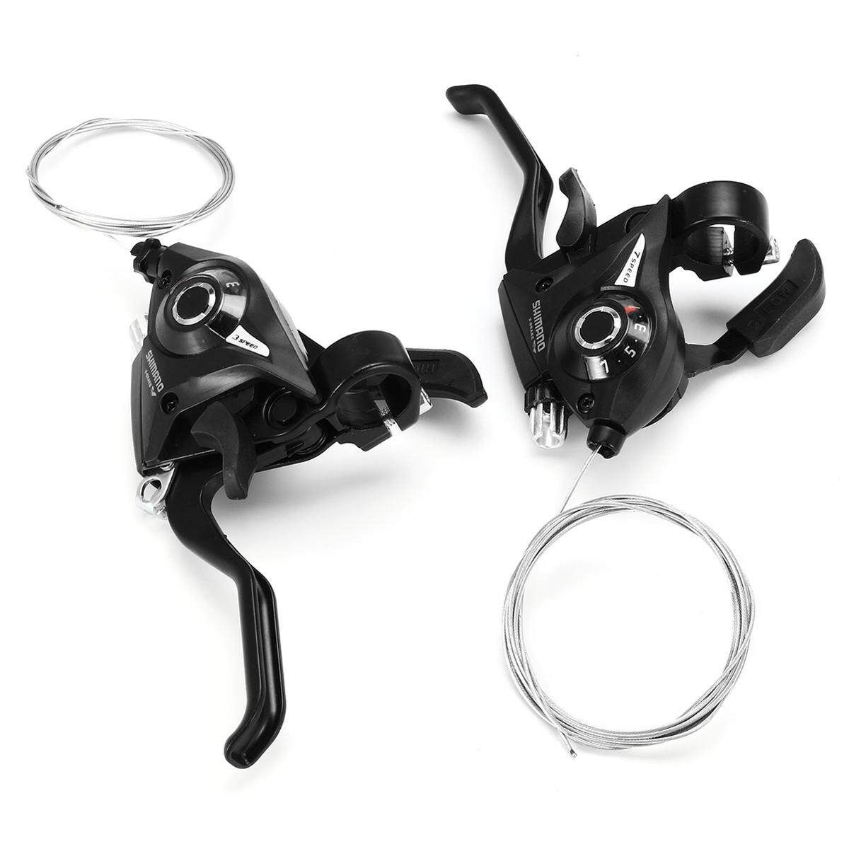 1 Pair 3x7 21Speed MTB Bike Bicycle Trigger Gear Shifters With Inner Shift Cable