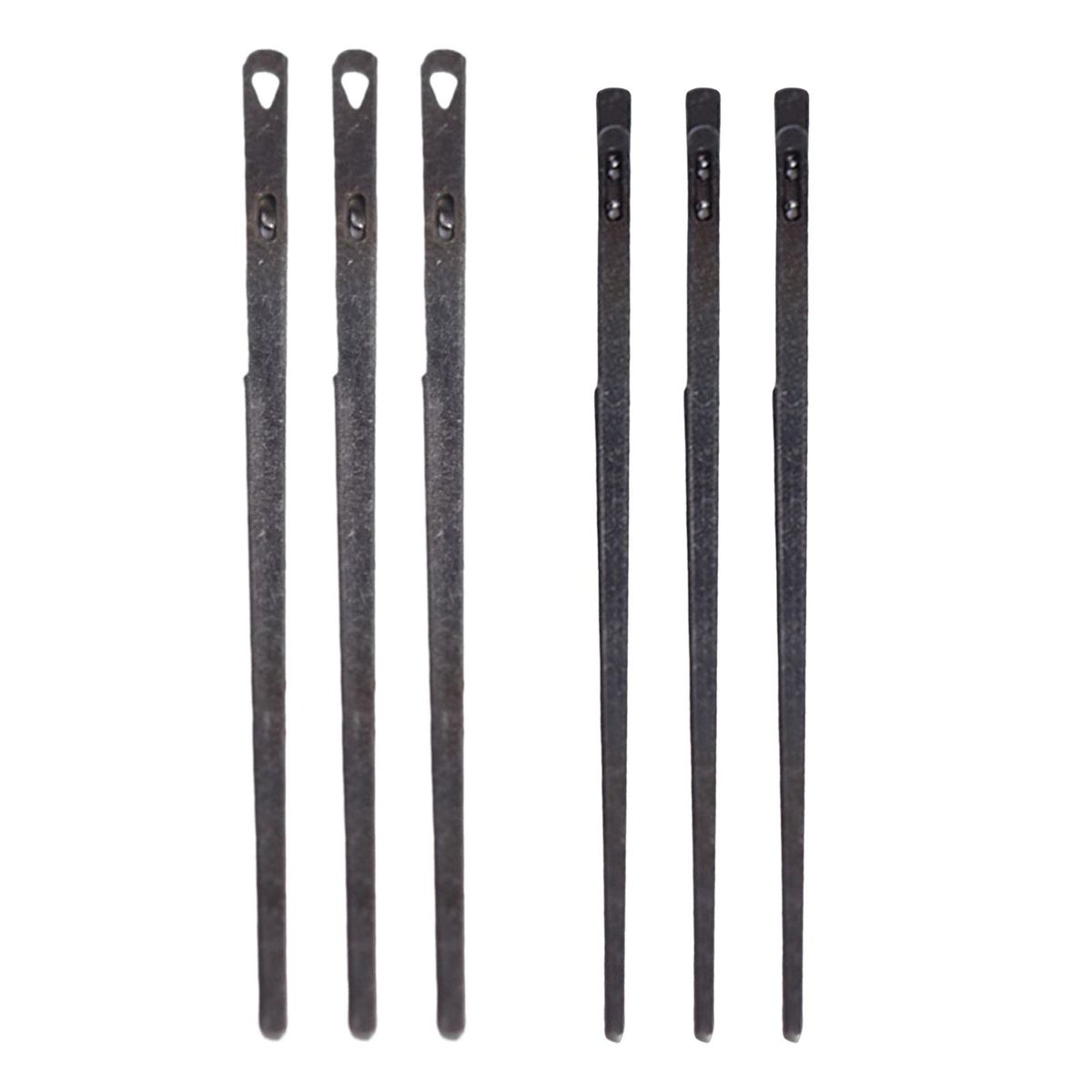 3Pcs Leather Lacing  Steel Repair For Single Prong
