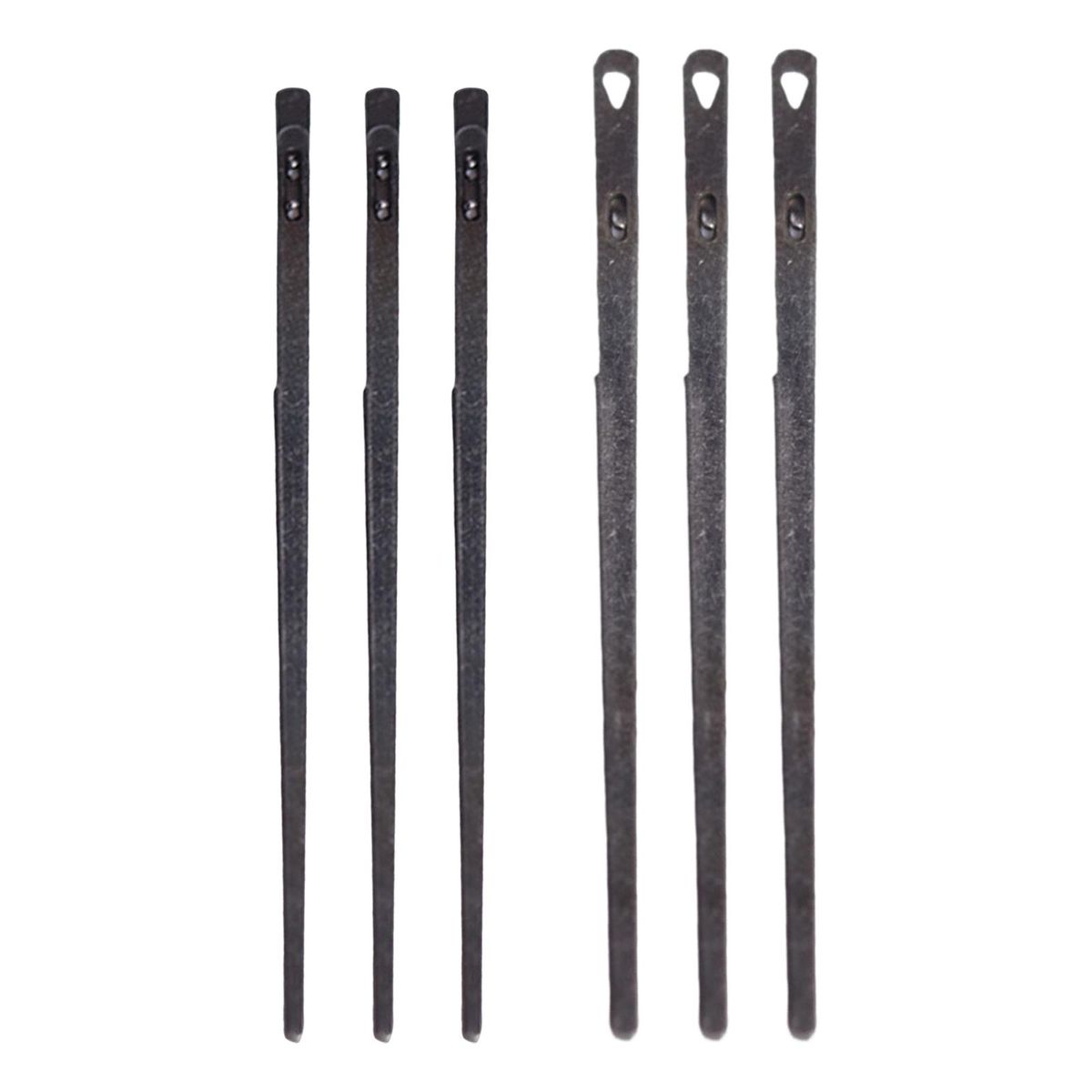 3Pcs Leather Lacing  Steel Repair For Single Prong