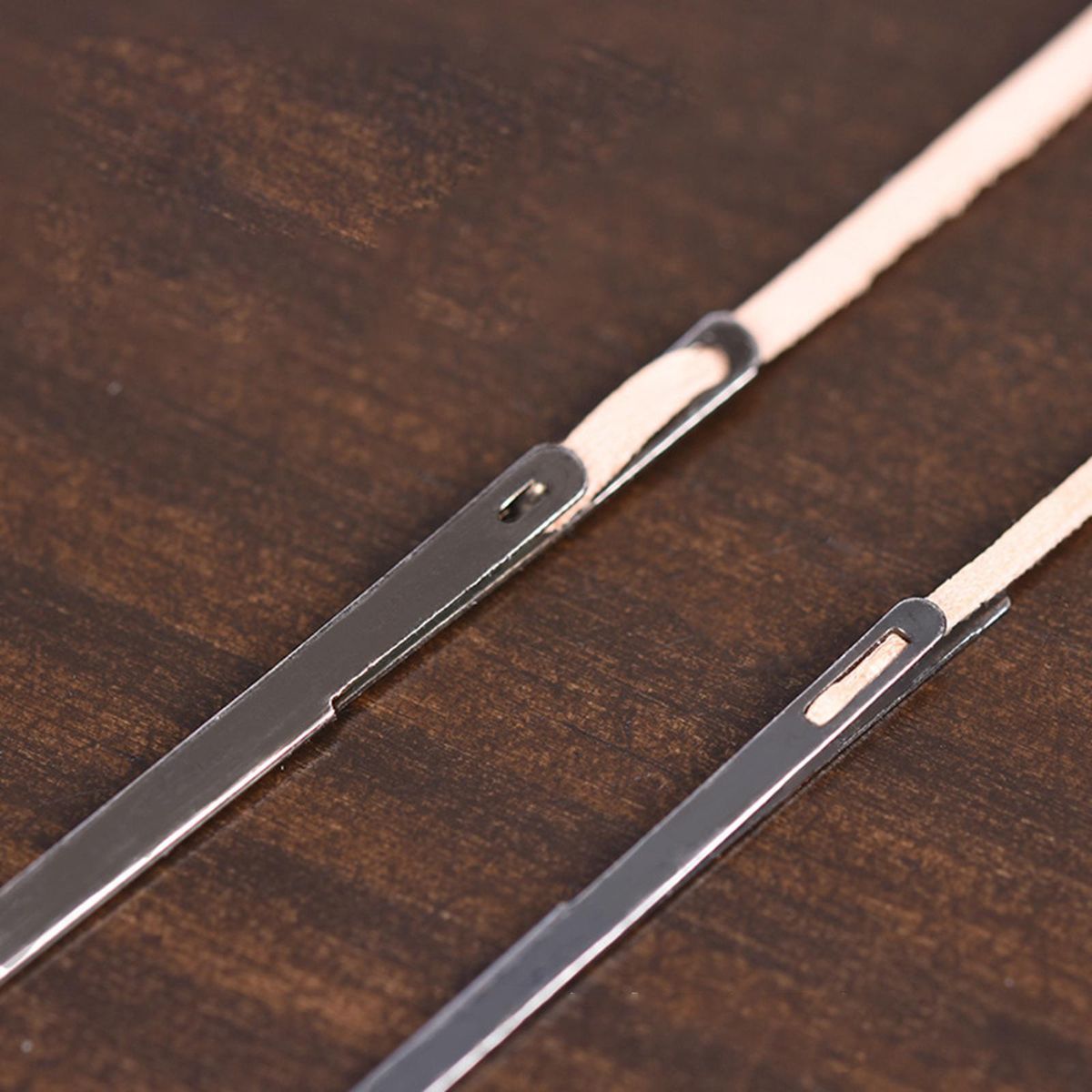 3Pcs Leather Lacing  Steel Repair For Single Prong