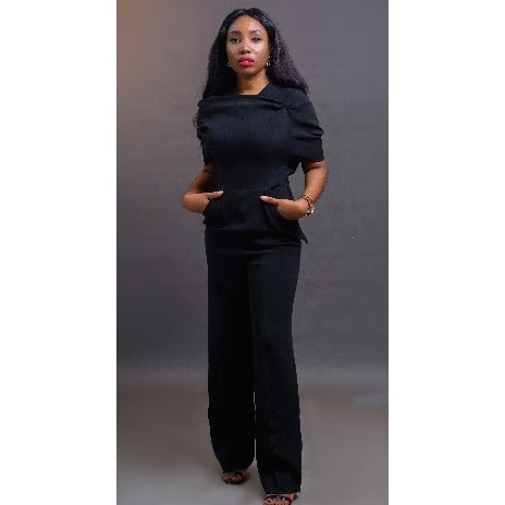 Drape Jumpsuit - Black
