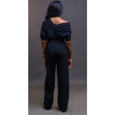 Drape Jumpsuit - Black