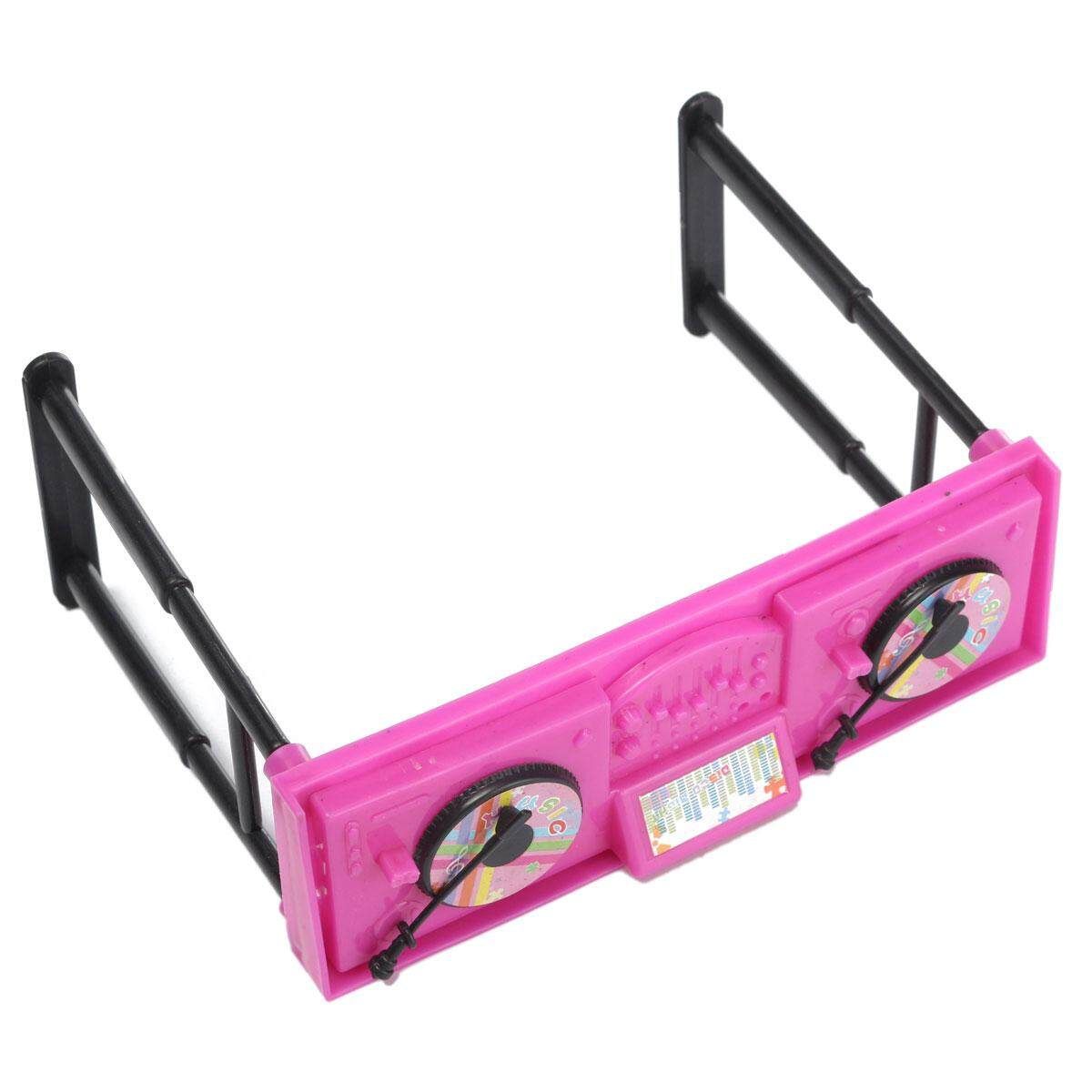 Music DJ Console Mixer Controller Operator Set For Barbie Ken Doll Shocking Pink