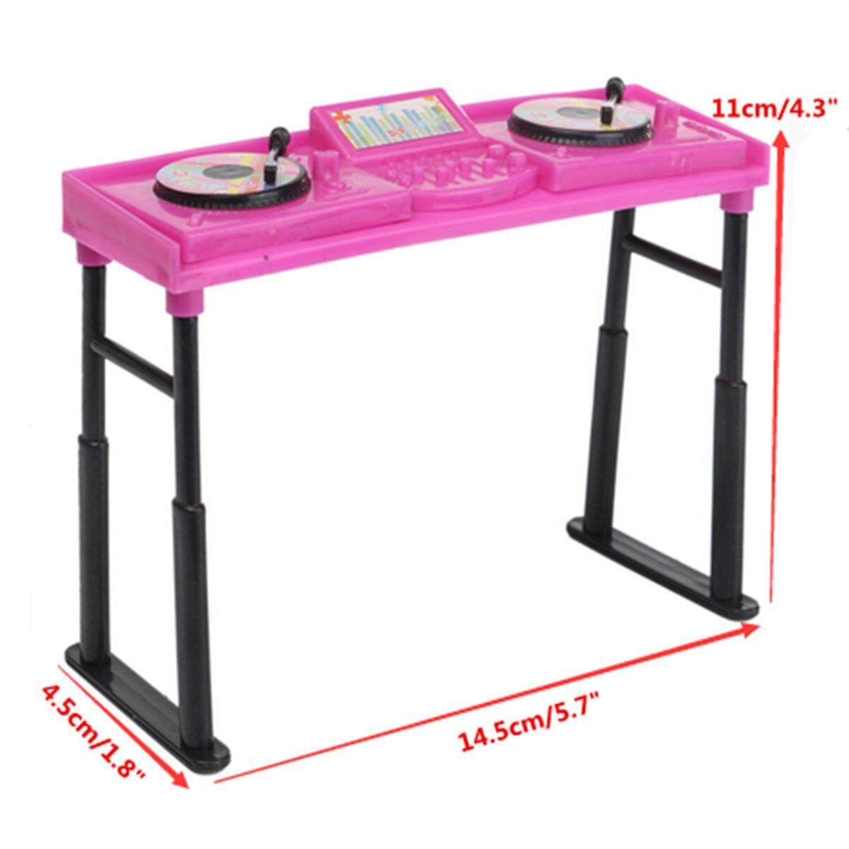 Music DJ Console Mixer Controller Operator Set For Barbie Ken Doll Shocking Pink