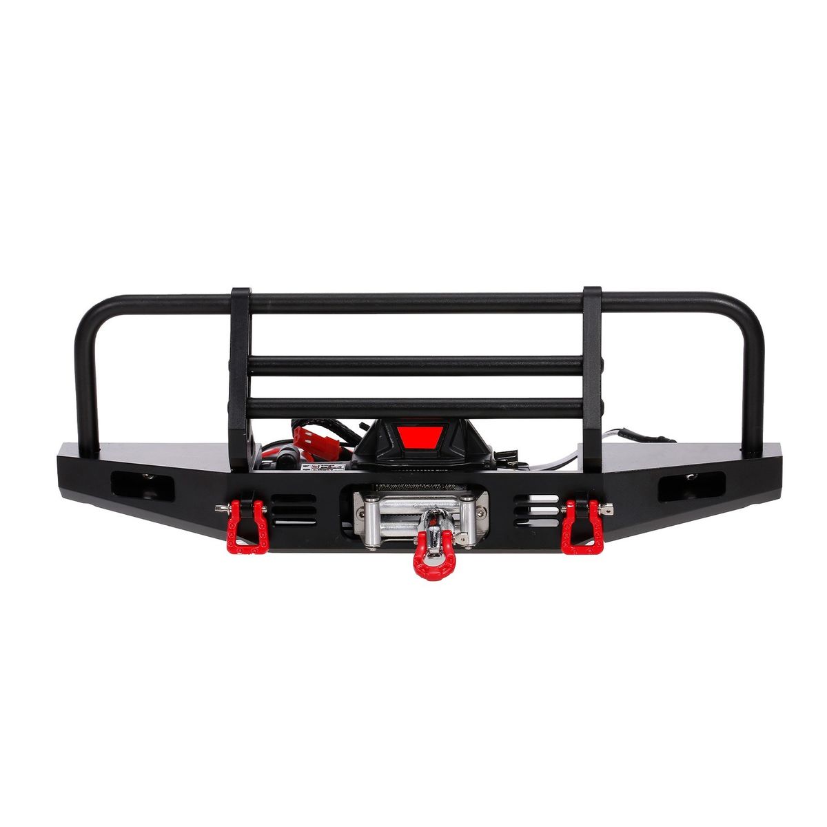 Metal Front Bumper With Winch 2 LED Light For1/10 RC Car