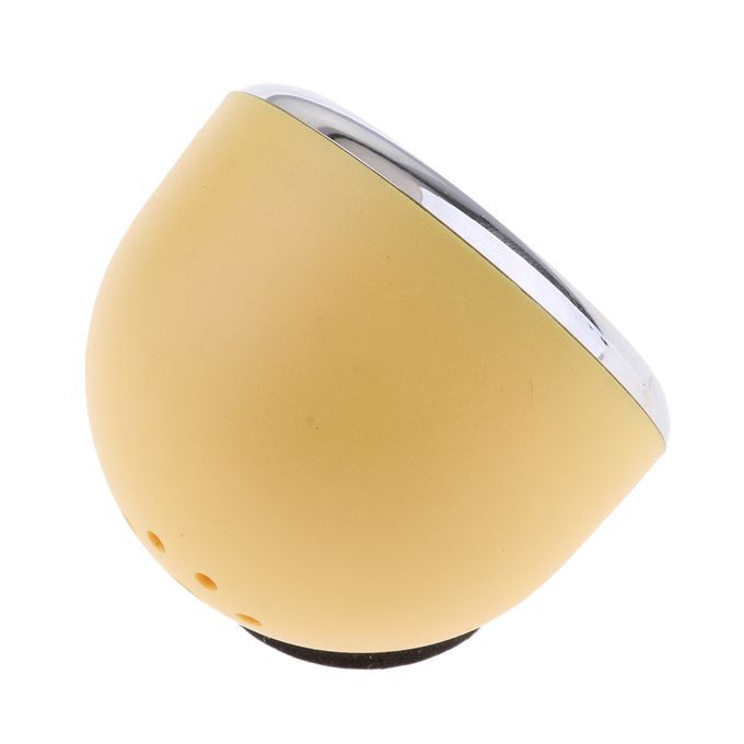 Car Dashboard Clock Table Classic Small Round Quartz Yellow +Black