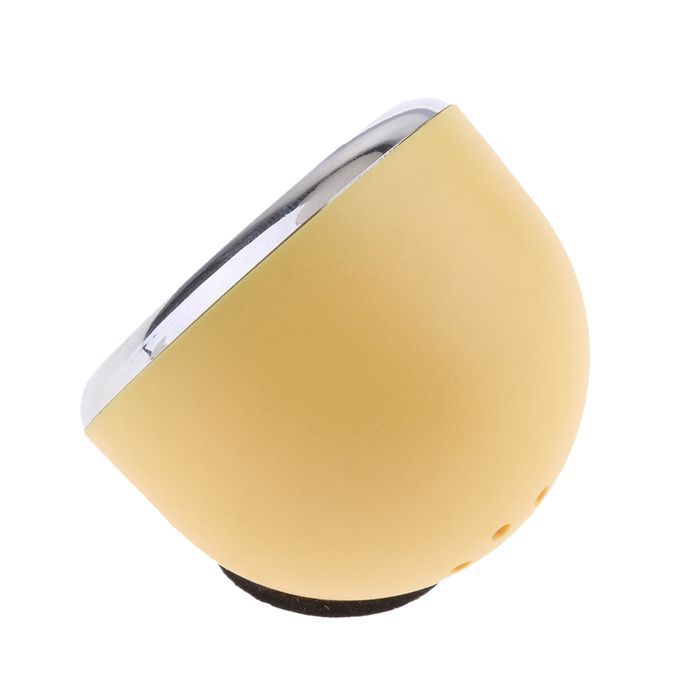 Car Dashboard Clock Table Classic Small Round Quartz Yellow +Black