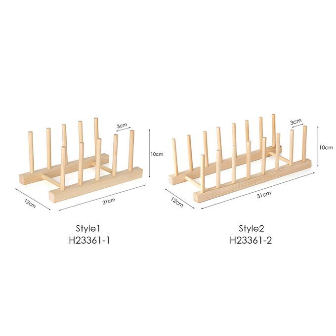 Multi-purpose Wooden Dish Rack Drying Drainer Storage Holder