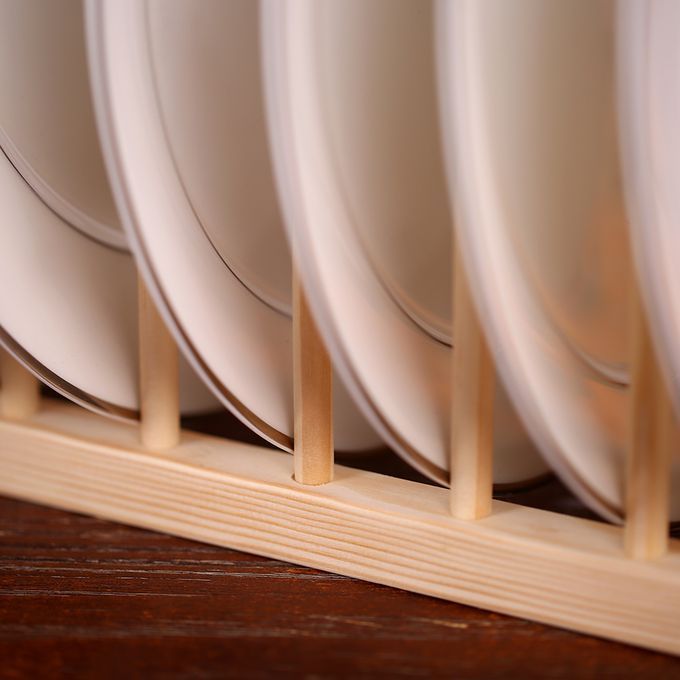 Multi-purpose Wooden Dish Rack Drying Drainer Storage Holder