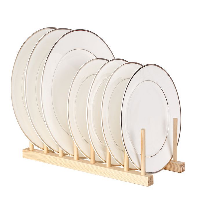 Multi-purpose Wooden Dish Rack Drying Drainer Storage Holder
