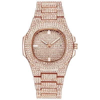 Rose Gold Stone Watch