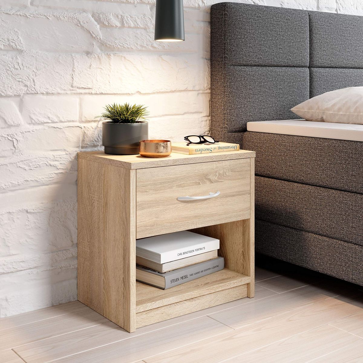 Preciso Bed Side Table Drawer Nightstand