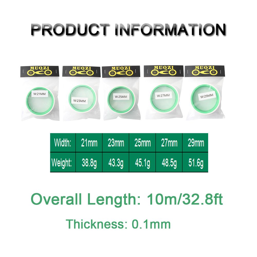 Bicycle Tubeless Rim Tape Ultralight Rim Strips Tape Width