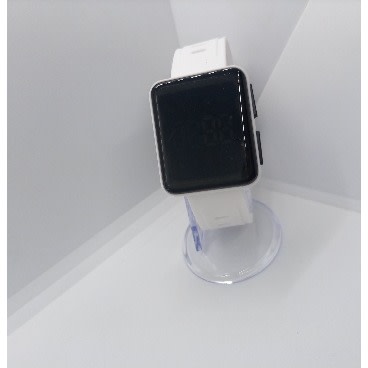 Unisex Square Face Led Watch - White