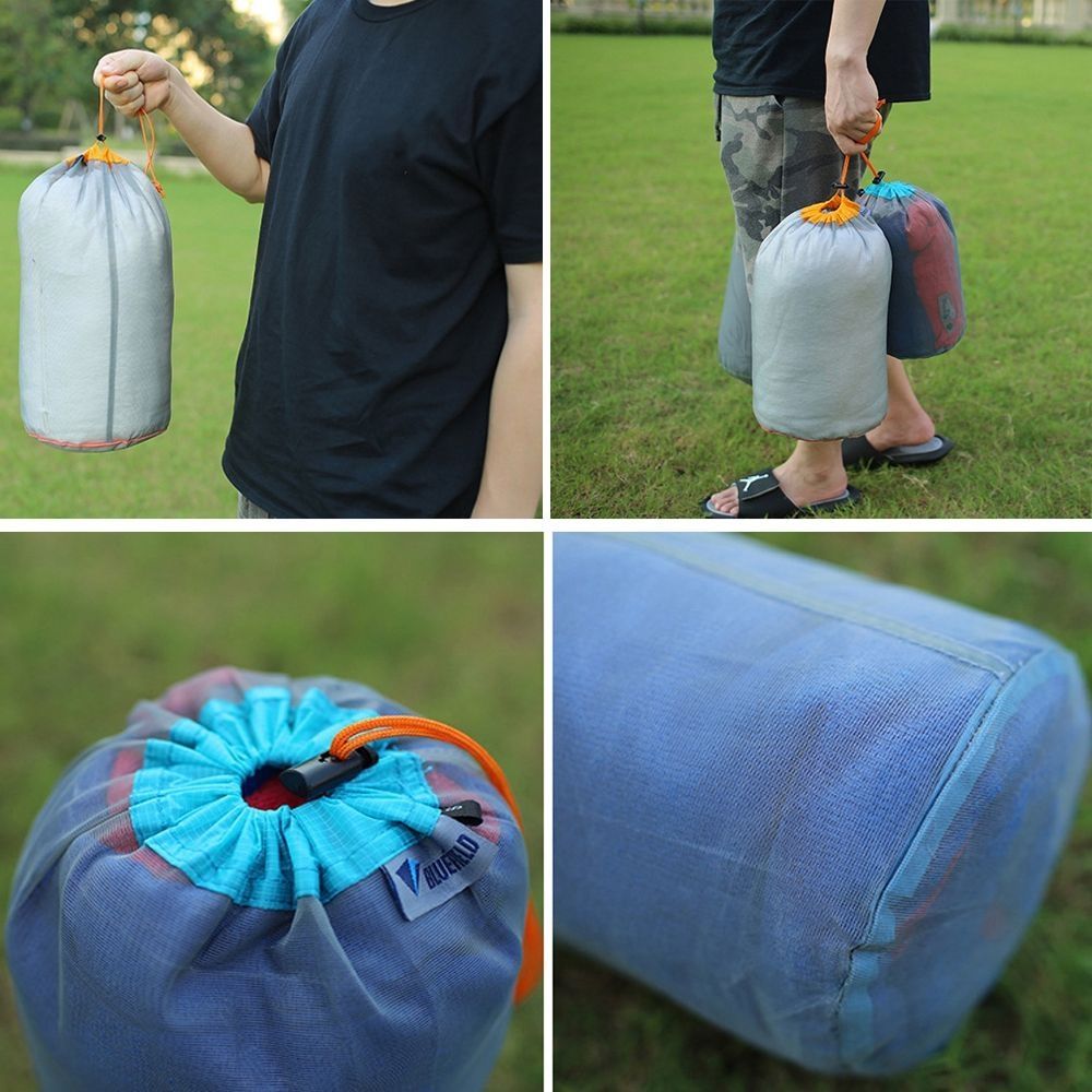 Mesh Compression Bag Sundry Bag, Size:  S-XXL (5PCS Black)