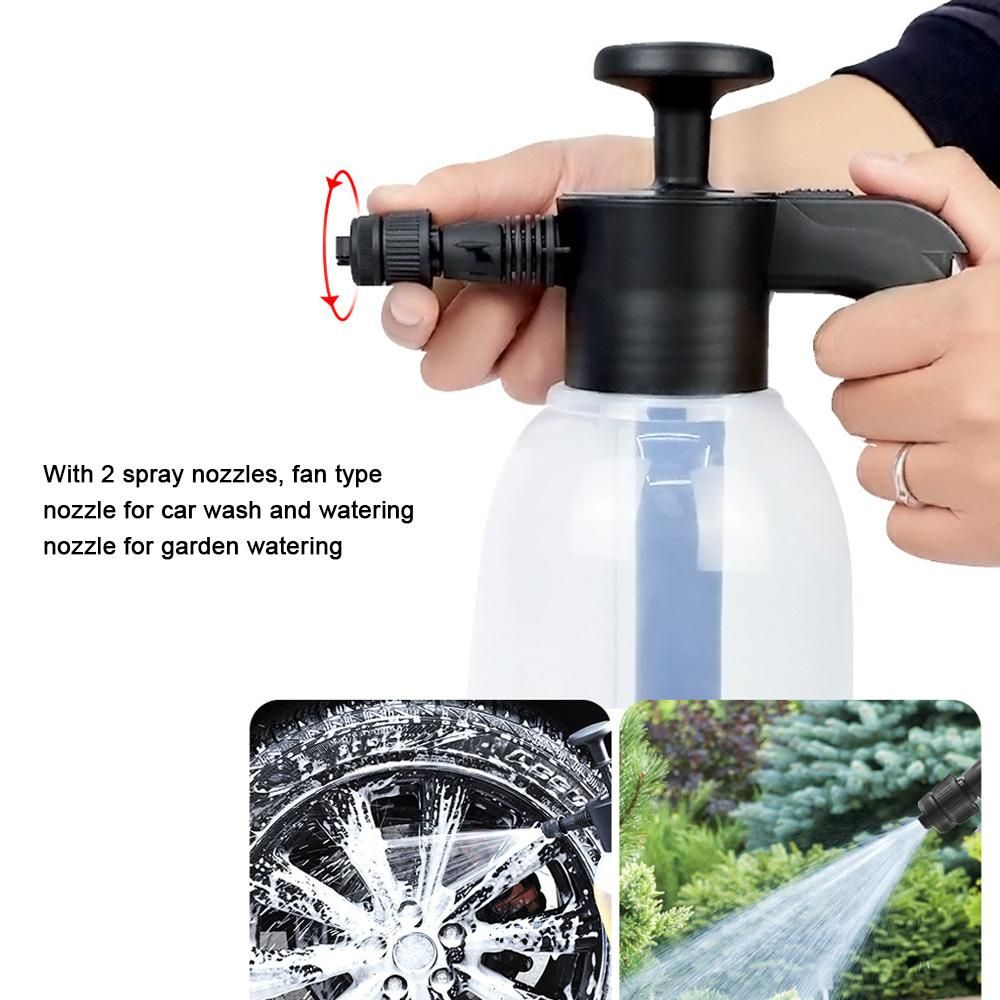 2L Foam Sprayer Car Washing Tool Foaming Pump Blaster Household Watering Sprayer for Car Washing Plants Watering