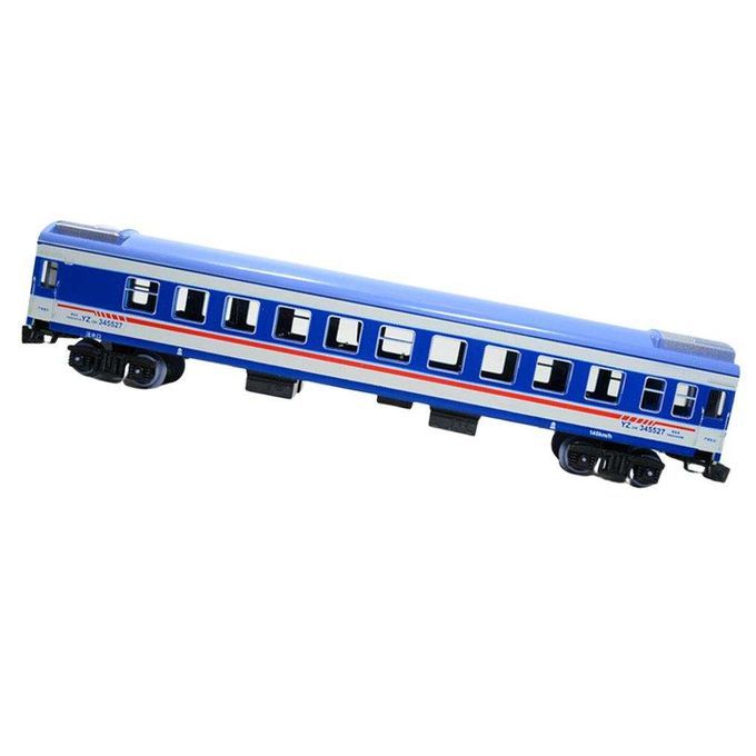 1:87 HO Scale Model Train Toy Passenger Car Locomotive  Toy Blue