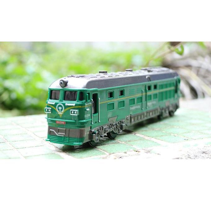 1:87 Alloy Steam Locomotive Traction Engine Trains Toy Model & Green