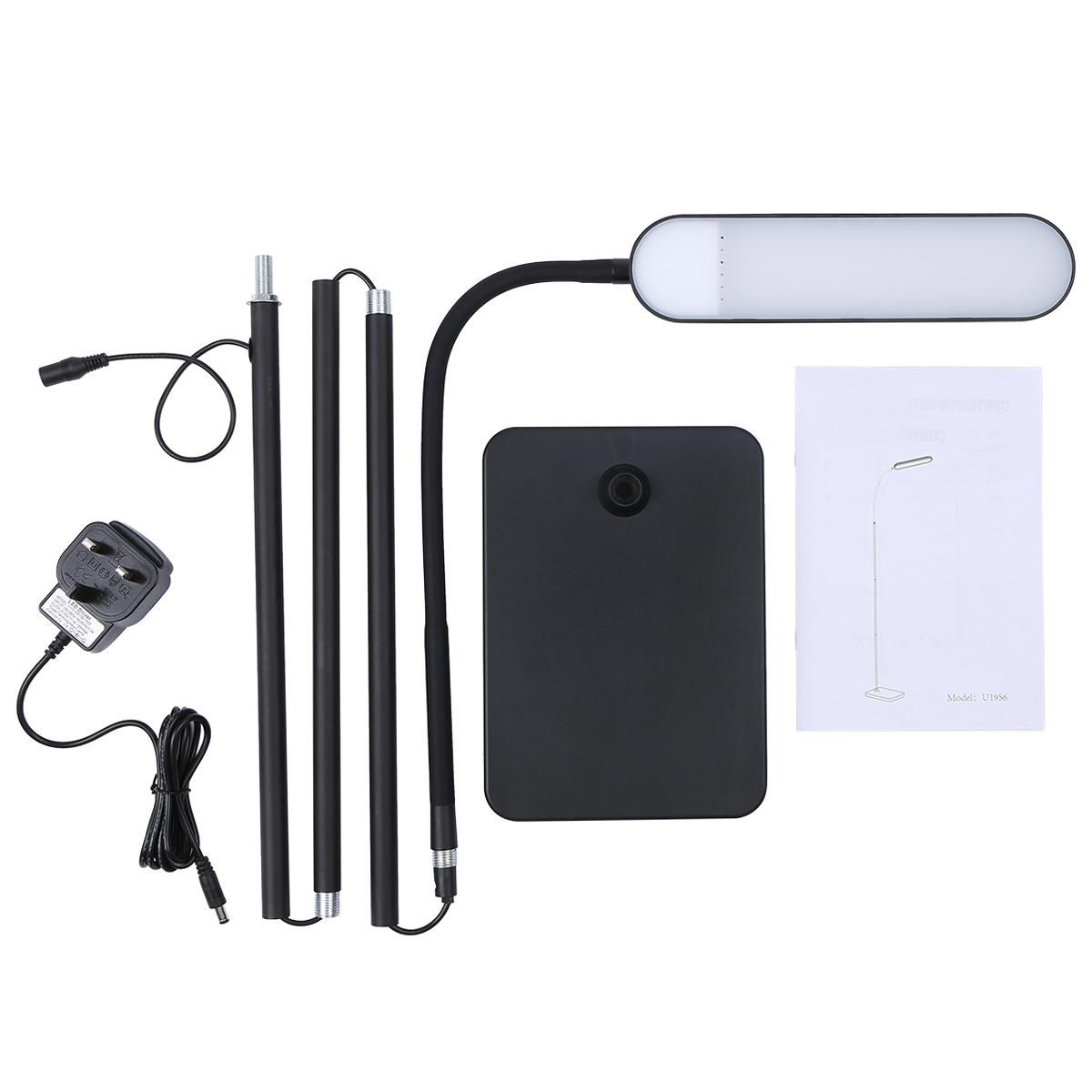 Neoglint LED Floor Lamp Touching Control Dimmable Standing Reading Light with 3 Color Temperatures High Lumens for Bedroom Living Room Office