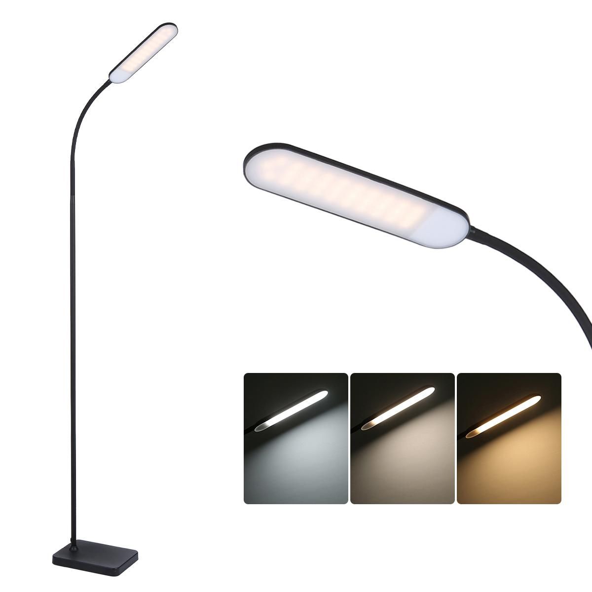Neoglint LED Floor Lamp Touching Control Dimmable Standing Reading Light with 3 Color Temperatures High Lumens for Bedroom Living Room Office