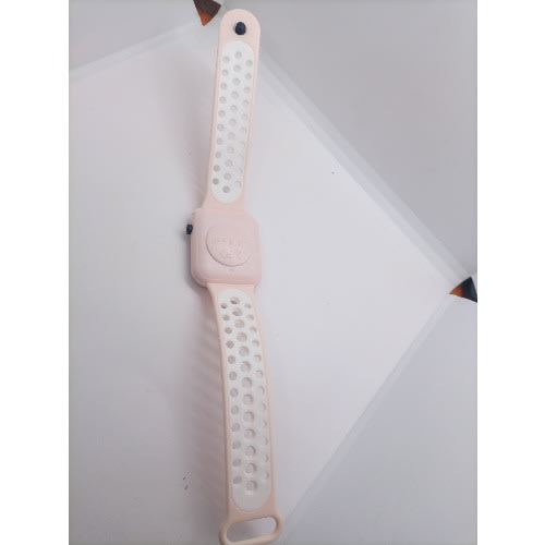 Square Face Hollow Strap Unisex LED Watch- Pink