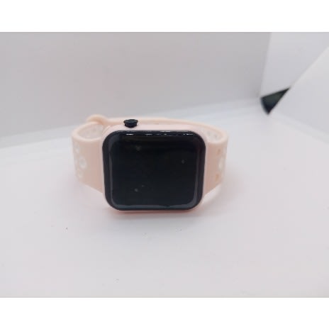 Square Face Hollow Strap Unisex LED Watch- Pink